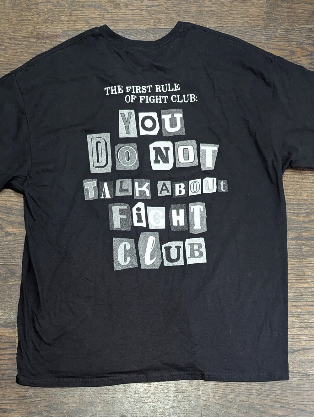 New XL Fight Club Soap Mantra Movie RARE Double-Sided Tee Shirt